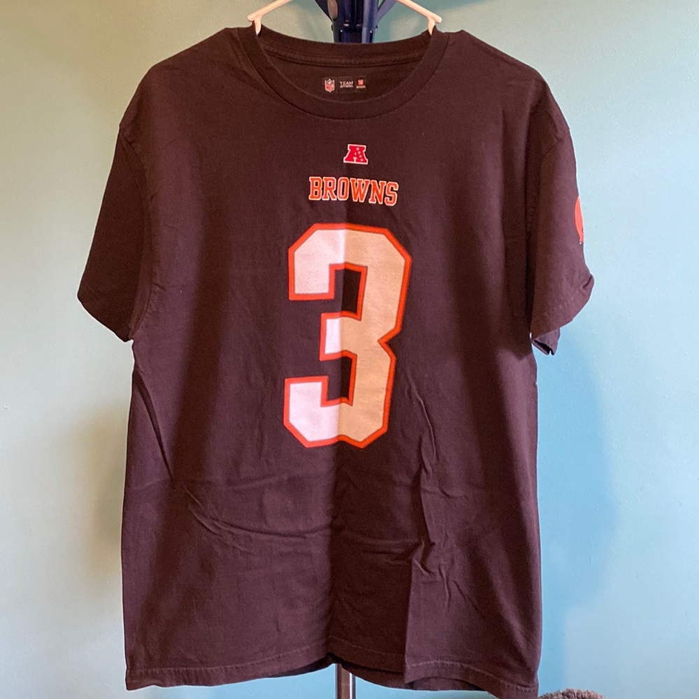Team Apparel Men’s Large Cleveland Browns Tee #3 Weeden EUC